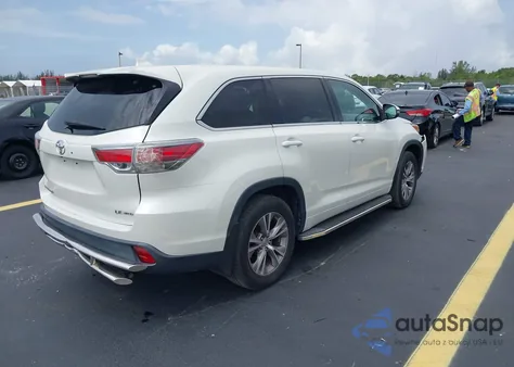 2015 Toyota Highlander Le Plus V6 из США, поврежденный, VIN 5TDBKRFH5FS148168